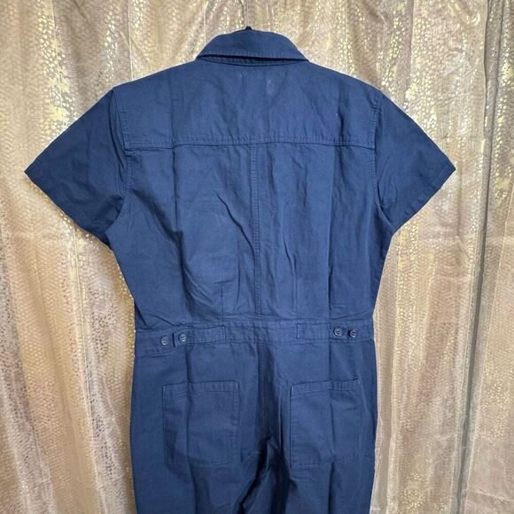 Outerknown S.E.A. Suit Utility Dark Navy Short Sleeve Jumpsuit Medium NWT - Picture 7 of 11